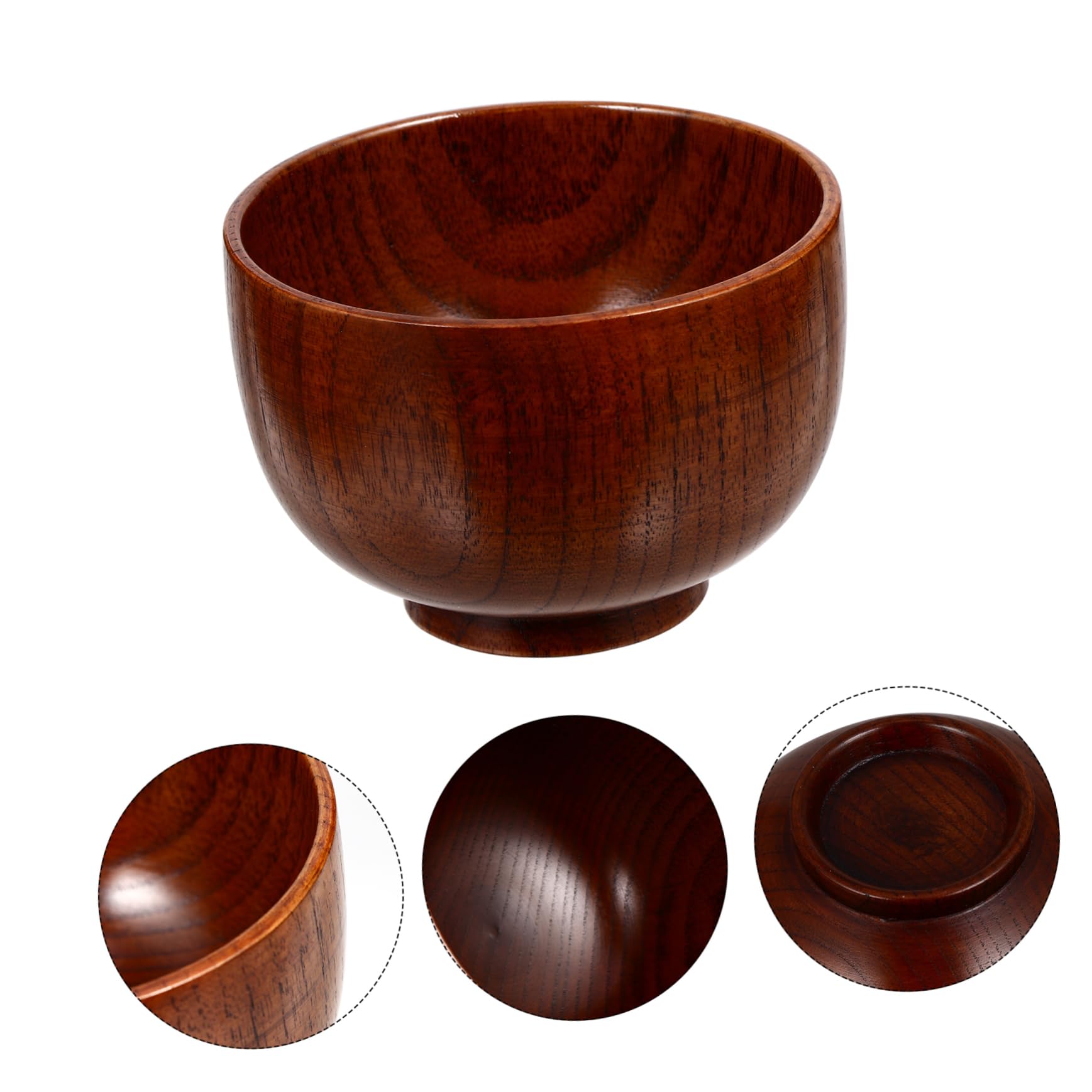 AUTSUPPL Beard Shave Bowl Wooden Soap Bowl Shaving Soap Mug Face Shave Material