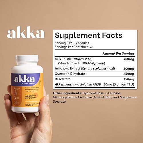 Miniatura 2 de AKKA Superbiótico de desintoxicación y reparación de limpieza hepática premium Suplemento de apoyo hepático de desintoxicación, regeneración y