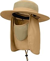 Vista 13 de Outdoor Sun Hat UPF 50 Protection Waterproof Fishing hat Face Cover Summer Neck Flap Hat