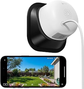 wansview 2K Window Security Camera – 2.4GHz & 5GHz WiFi Indoor Cameras for Home Security, Peel-and-Stick Installation, Human Detection, Night Vision, Anti-Glare, Anti-Reflection, 24/7 Recording, K1