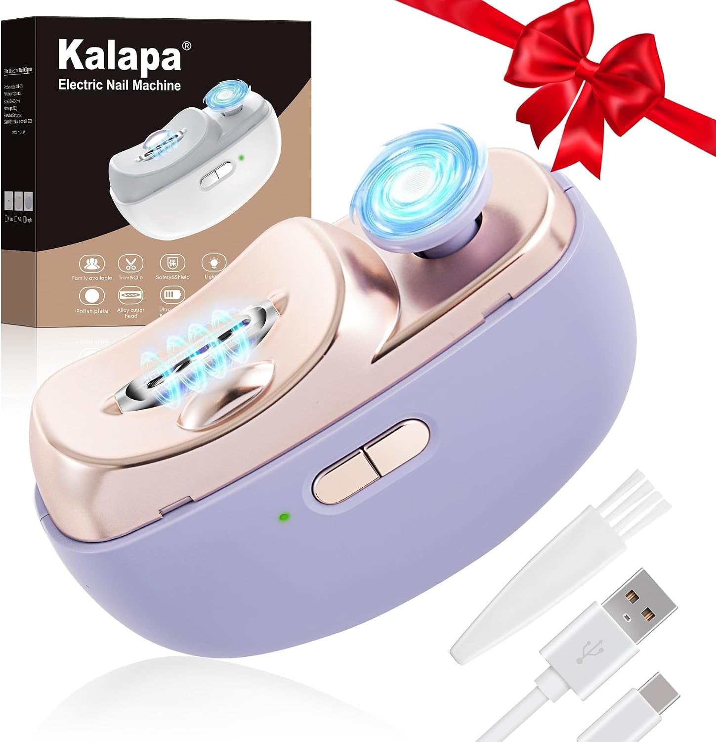Electric Nail Clipper File Trimmer Upgraded 3 in 1 Automatic thumbnail