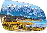 Vista 11 de BDFHYK Cristal de espejo compatible con VW 2012-2019 Beetle 2011-2018 Jetta 2012-2017 Passat con adhesivo de tamaño completo que reemplaza 5c6857522