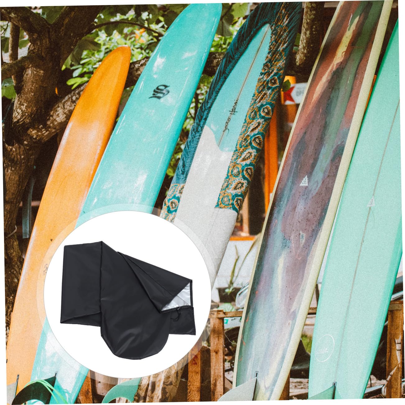 BESPORTBLE Cubierta de Tabla de Surf Cubierta de Spray para Kayak Playa Protecciones Snowboard Cubierta Impermeable Cubierta de Tabla de esquí Cubierta de esquí Ligera Tela Oxford 210d