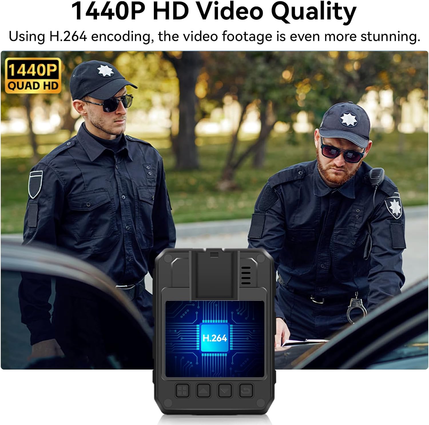 CAMMHD Body Camera displaying 1440P HD video quality