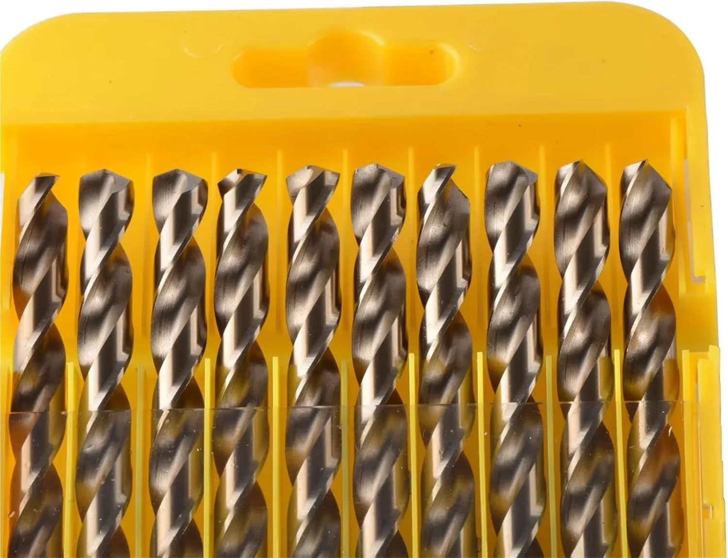 10PCS/Set Cobalt M35 HSS Drill Bit Set Twist Drill Bit Straight Shank ferramentas Wood Metal Drilling Tools(10PCS-D4.5mm)