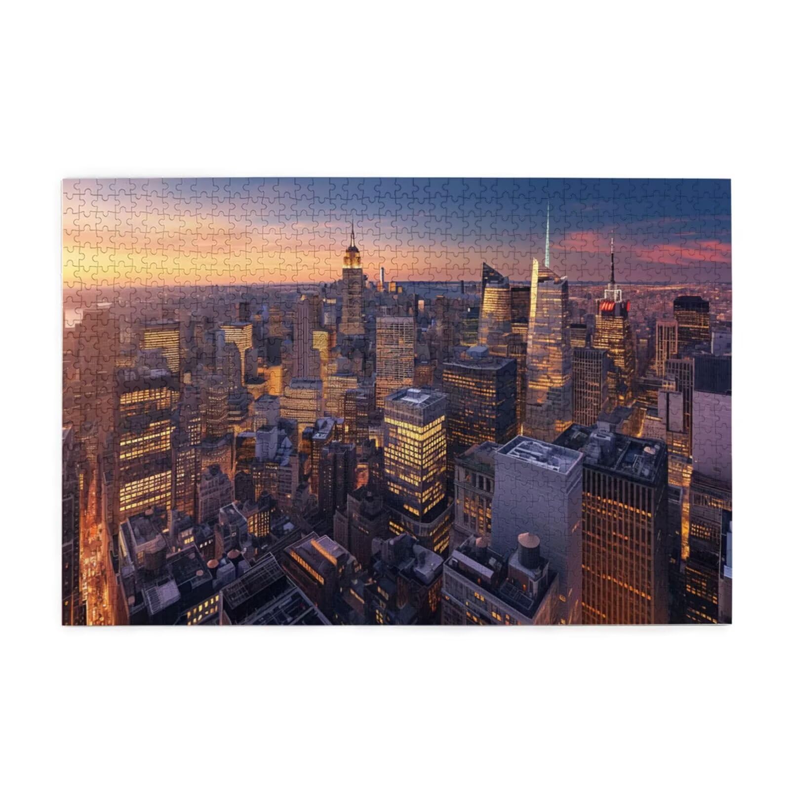 Puzzles Paisaje 1000 Adultos, Puzzle Ciudad con Cajas y Cartel, Juego Clásico de Puzzle Arte para Entretenimiento Adultos, Regalos de Decoración del Hogar para Pasatiempos Creativos de Mujeres 2T-992