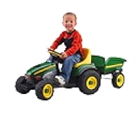 John Deere Farm Tractor and Trailer Pedal Tractor, Green