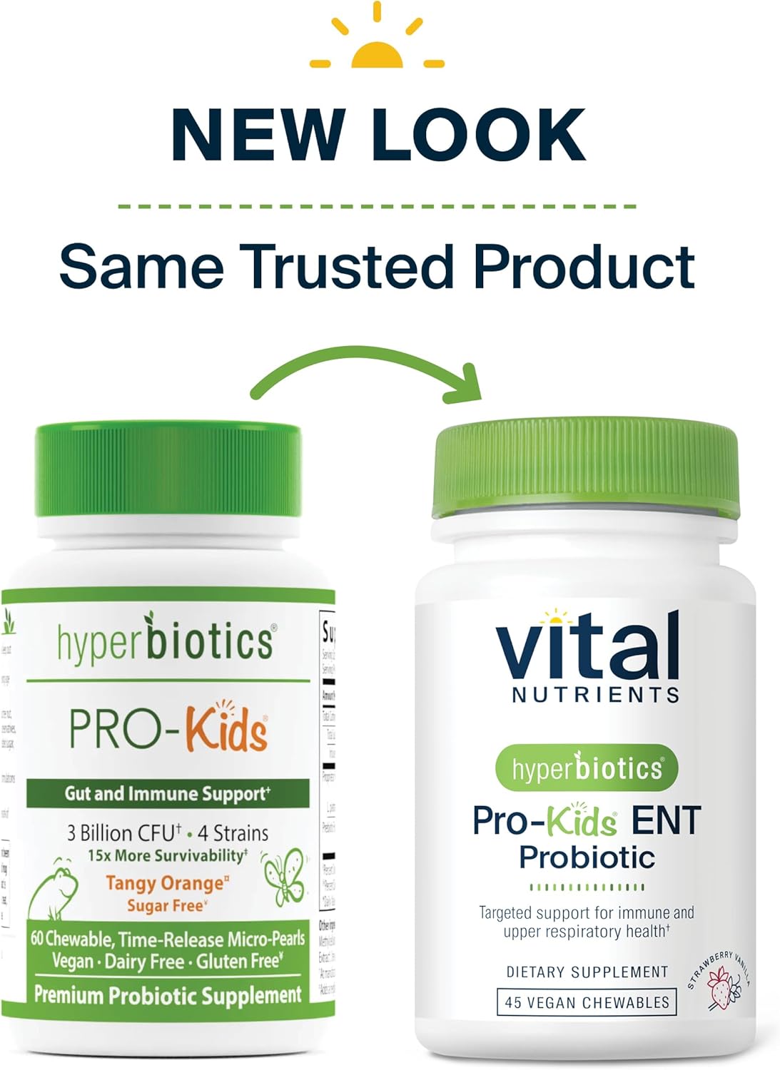 Hyperbiotics Vital Nutrients Pro Kids Probiotic ENT | Toddler Probiotics for Kids Ear, Nose and Throat | Targeted Immune and Digestive Health | Strawberry-Vanilla 45 Sugar-Free Chewable Tablets - Image 9