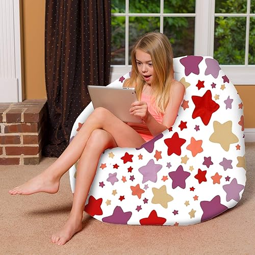 Miniatura 19 de Posh Beanbags - Sillón puff Lienzo Animales Bosque Critters,Lienzo Pájaros en Blanco,Lona Chevron Negro y Blanco,Tela para colorear lienzo - Mundo