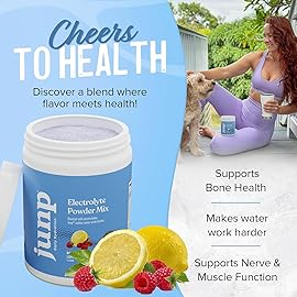 JUNP Electrolytes Powder No Sugar No Carbs - Fresh Berry Lemonade Keto Drink Mix - Potassium & Salt Electrolyte Hydration Powder Zero Calorie Sugar Free Electrolyte Powder, 90 Servings (Pack of 2)