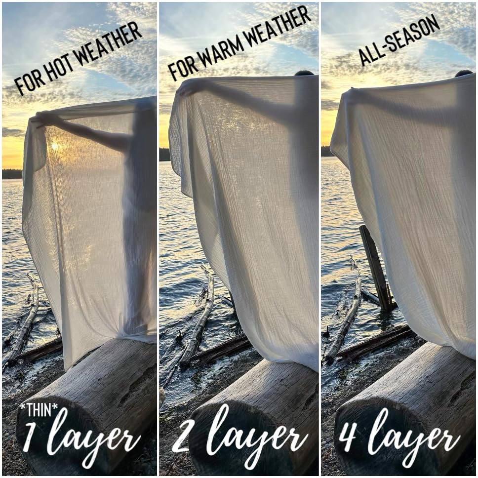 Amazon｜エアブランケット - モスリンコットン100%「おくるみ」スロー