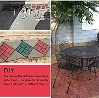 Vista 6 de Anothera Moldes de Hormigón Reutilizables de 15.7"x15.7"x1.57" Fabricador de Caminos Pathmate Moldeado de Piedra Fabricador de Piedras de Paso