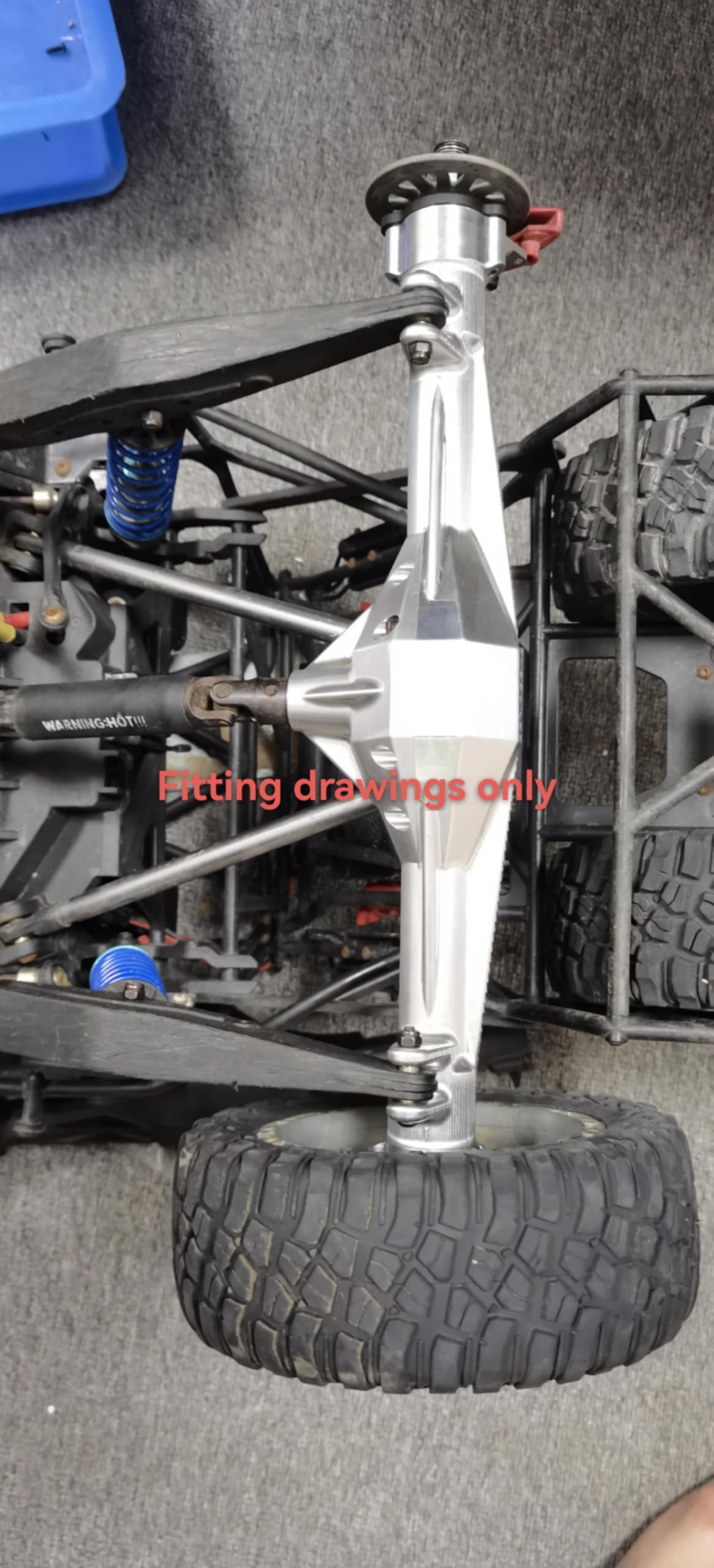 Amazon.com: KEBEILEE CNC 7075#Aluminum Rear Axle housing for Losi