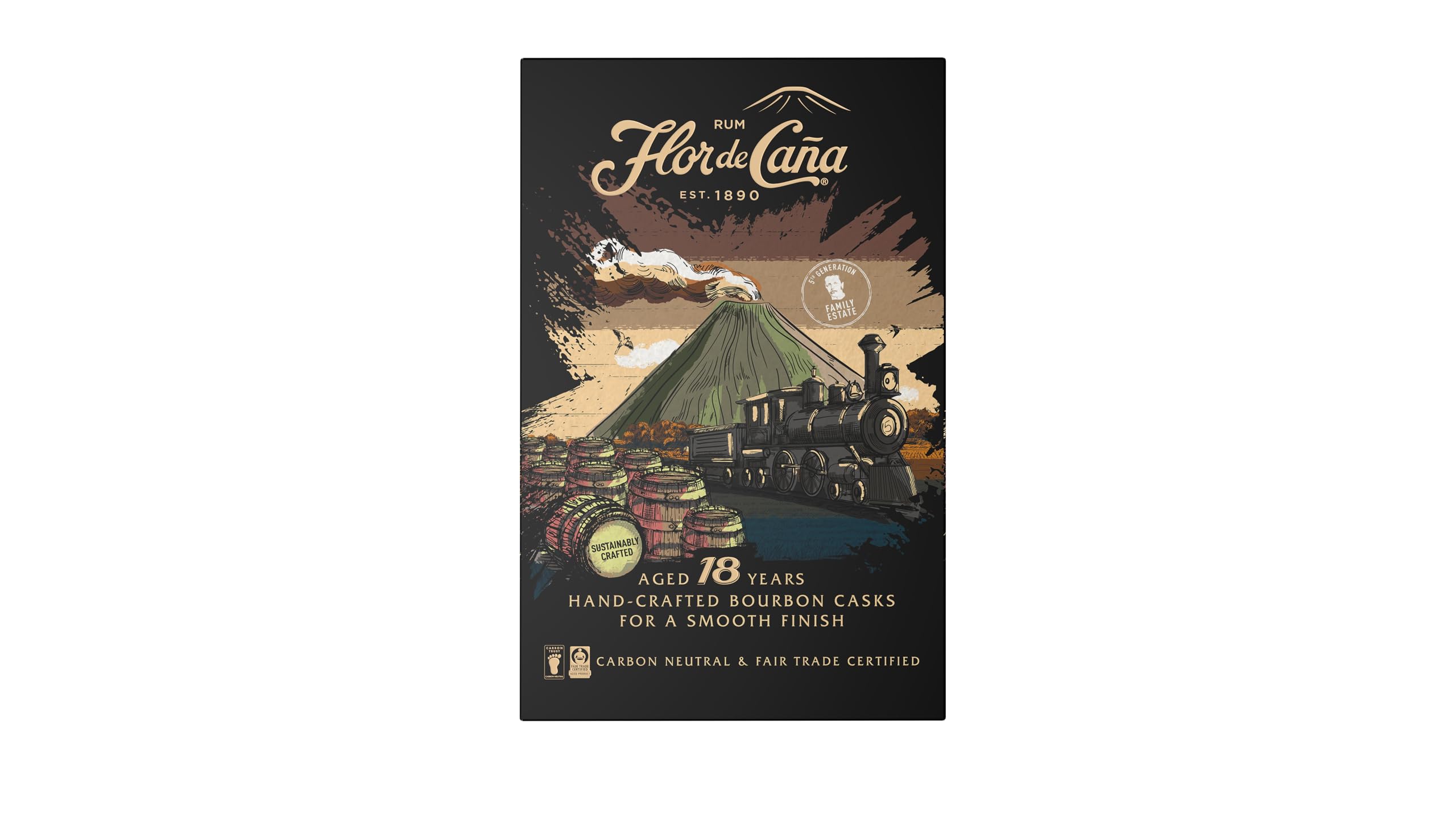 Flor de Caña Rum 18 Jahre 40% (1x 0,7 l)(Verschiedene Geschenkkarton-Designs)