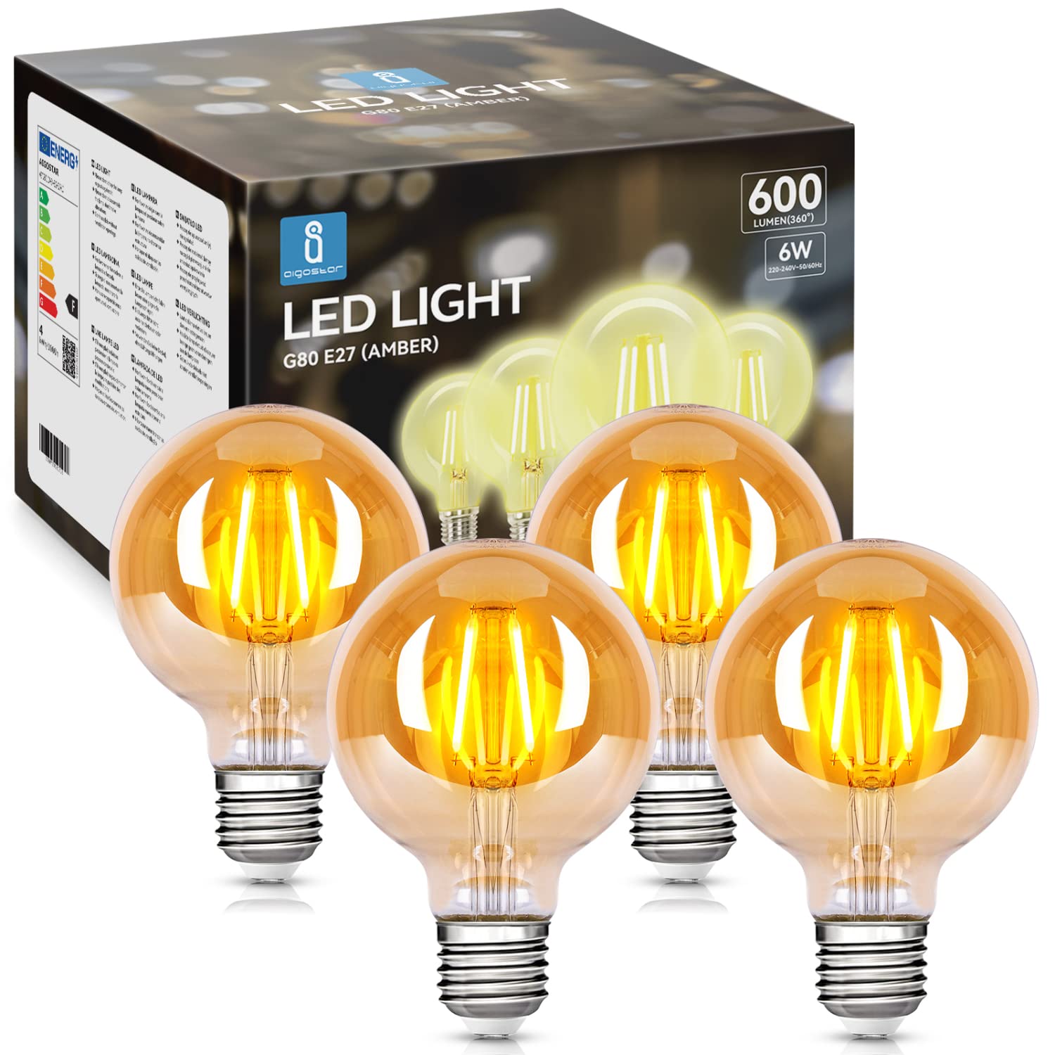 Ampoule LED Edison E27 créant une ambiance bistrot rétro - 8
