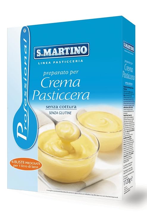S. Martino: Crema Pasticcera Pastry Cream Powder Mix - Professional Line 39.5 Ounces (1120g) Package [ Italian Import ]
