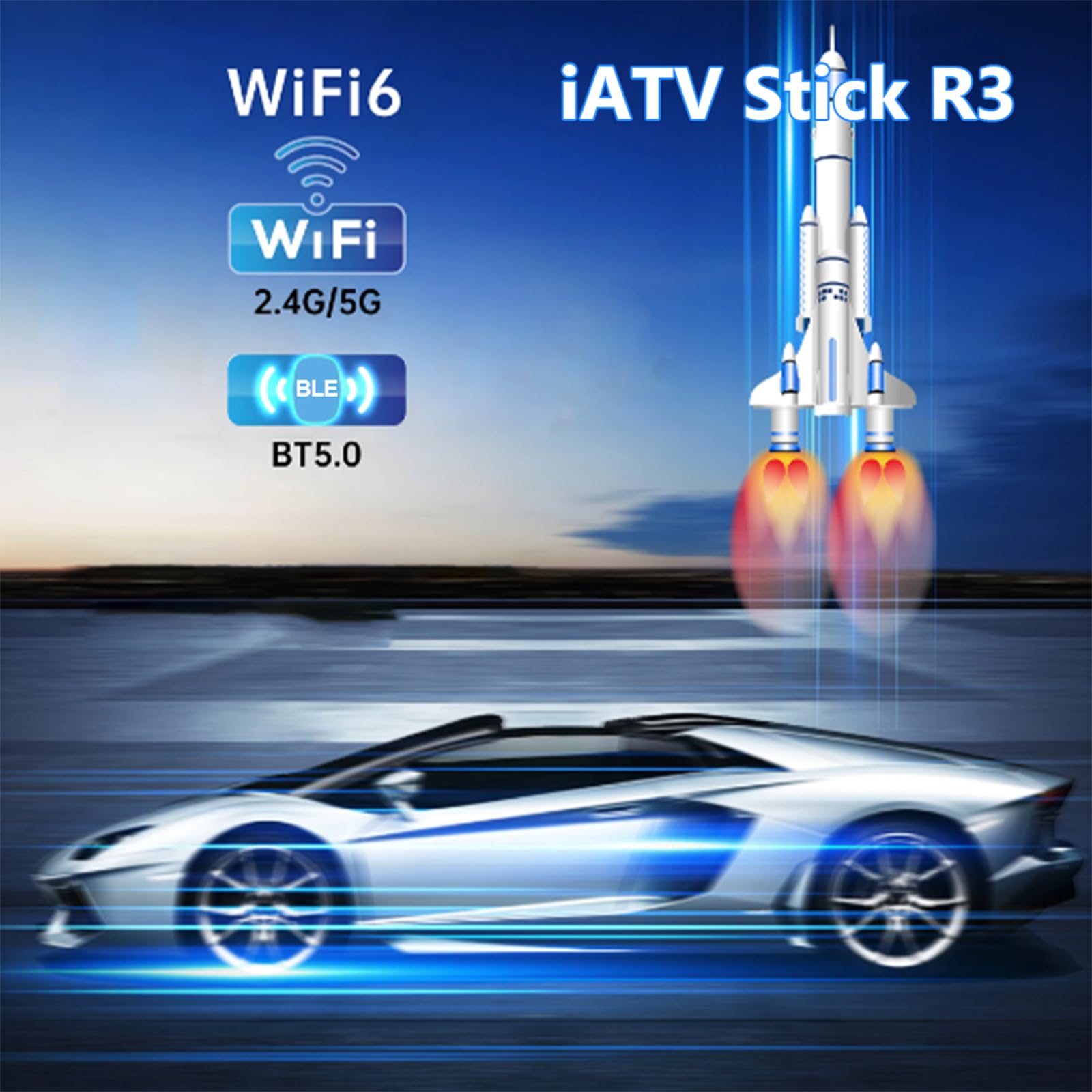 BOXPUT R3 TV Stick, Android 13 TV Stick, 2G 16G 4K Max Streaming, Dual WiFi6 2.4G/5G BT5.0 8K Decodifica TV Stick, con telecomando Bluetooth vocale isolamento a infrarossi