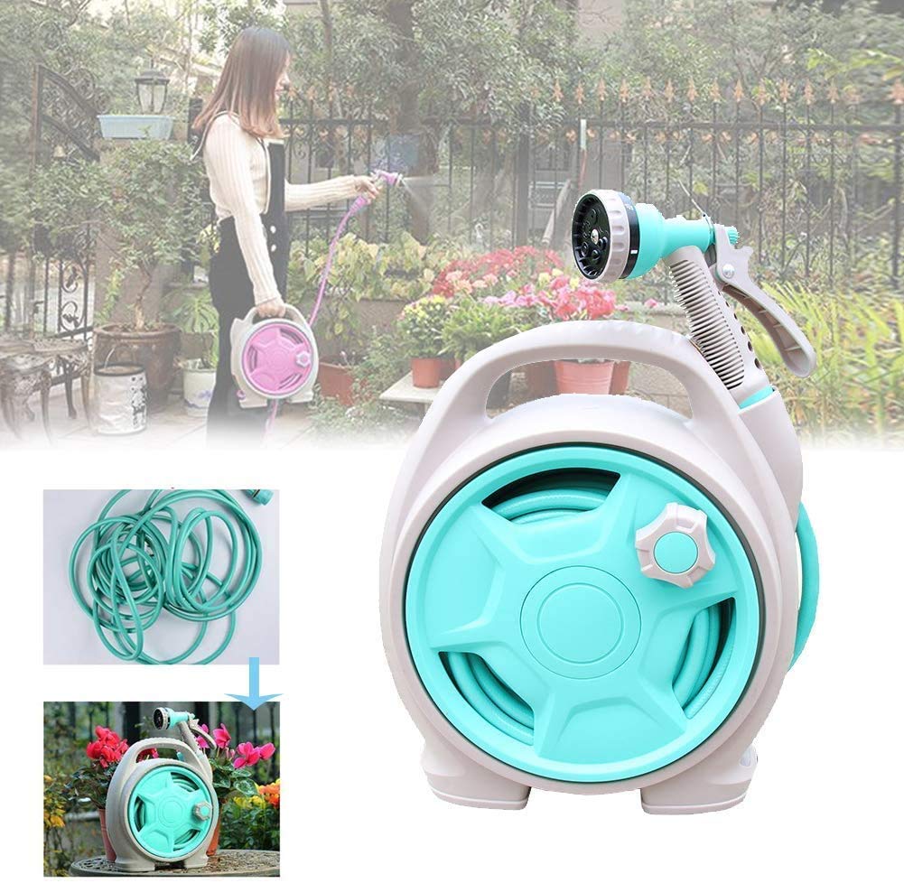 Buy PIKFOS Rolling Hose Reel Retractable Hose Reel Portable Garden Hose