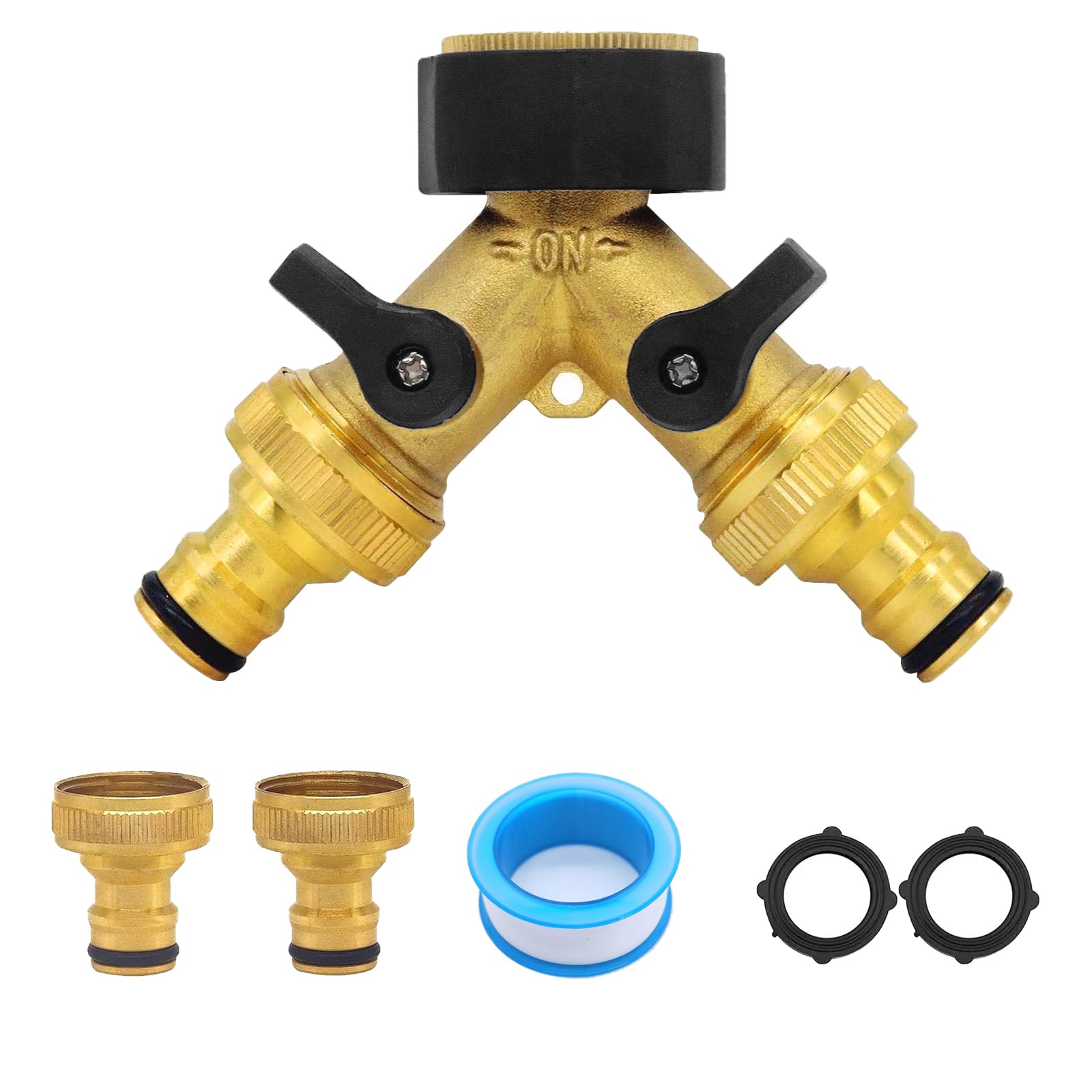 Sdoppiatore Per Rubinetto 4 Tubi Da Giardino Attacco Rapido