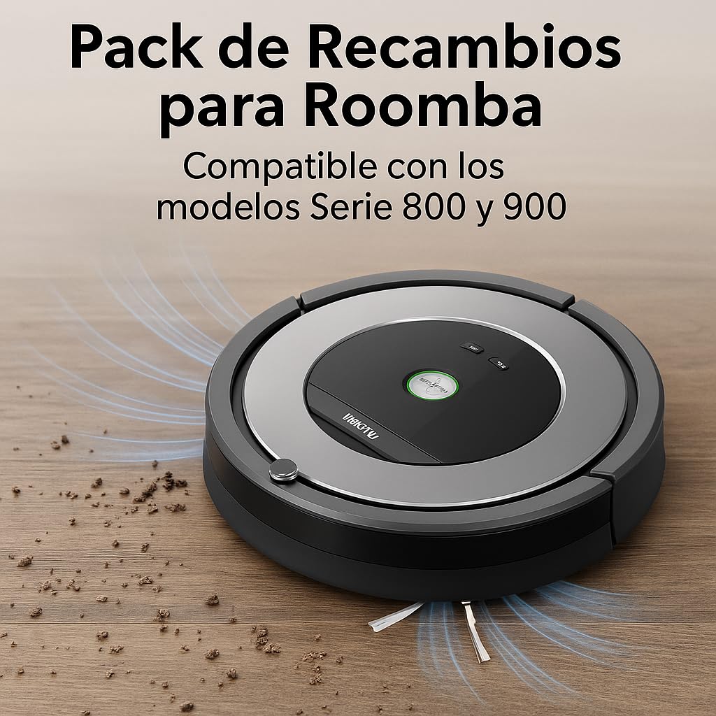 Pack 3 Cepillos Laterales Roomba Serie 500, 600, 700 - Rapidbot Servicio Técnico - Foto 6