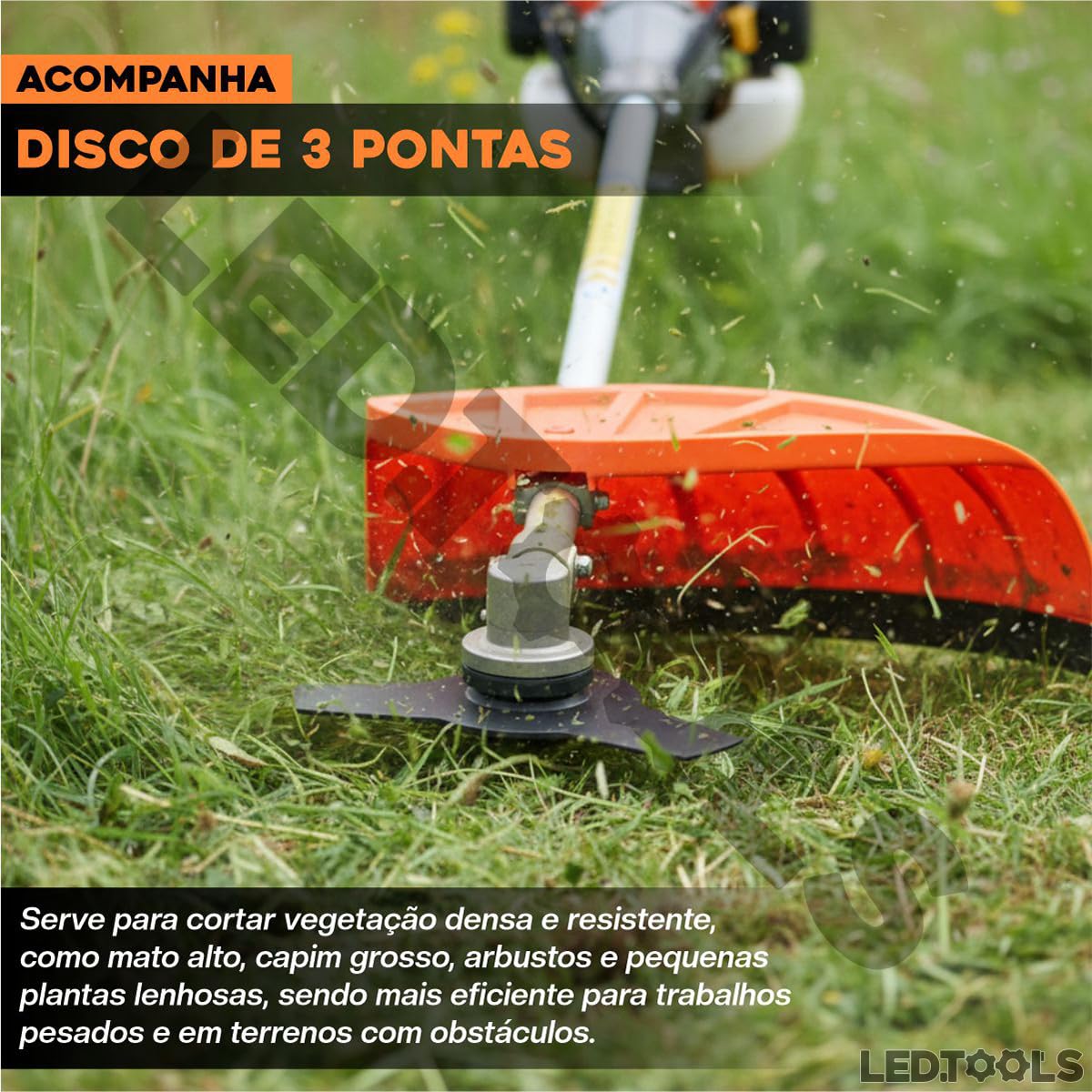Roçadeira a Gasolina Multifuncional 5 Em 1 3,5hp 75cc Enxada