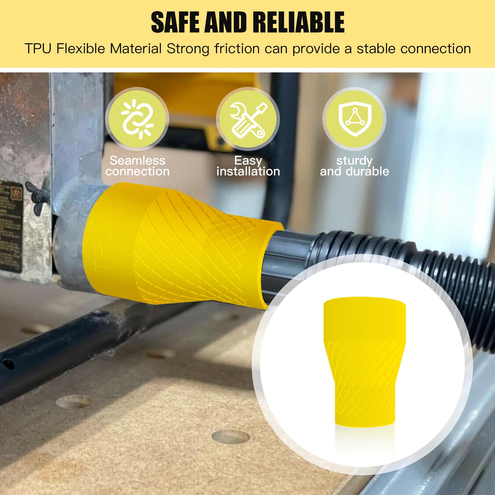 Miter Saw Vacuum Adapter - Dust Control -8