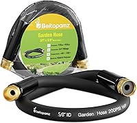 Vista 11 de Manguera de jardín corta de 1 pie x 5/8 pulgadas hembra a hembra, conector extensor de manguera de agua pequeña resistente, conexiones sin fugas