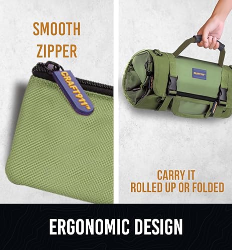 Miniatura 6 de Organizadores de bolsas de herramientas duraderas con 6 bolsas de herramientas desmontables, bolsa enrollable pequeña  Organizador de bolsas de