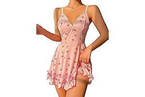 Women's Cute Cherry Print Nightgown