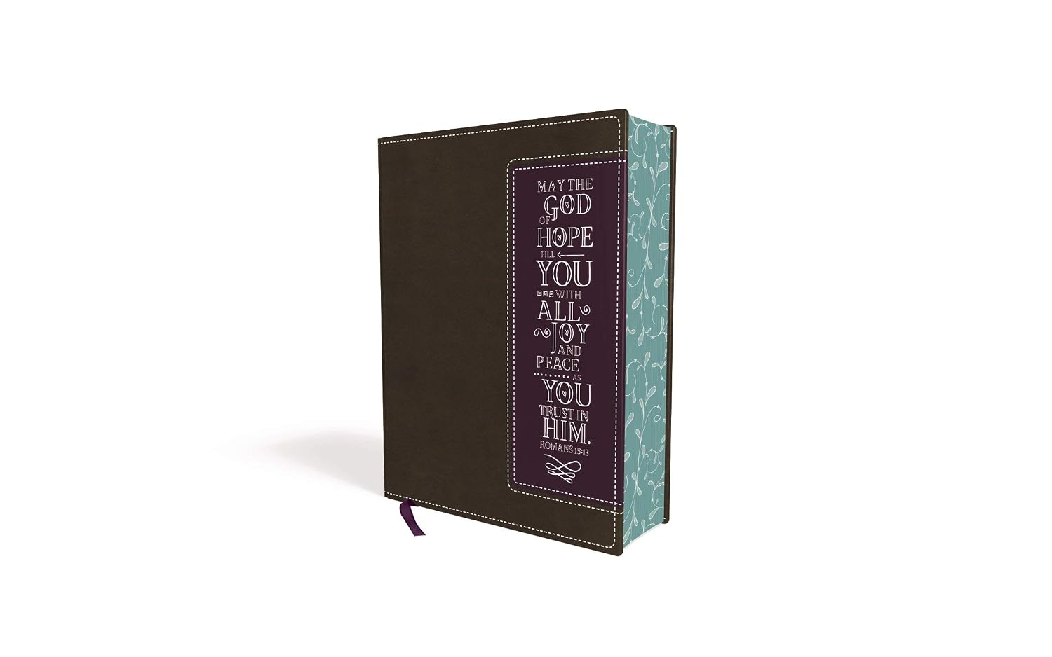 NIV, Beautiful Word Coloring Bible and 8-Pencil Gift Set, Leathersoft, Brown/Purple: Hundreds of Verses to Color