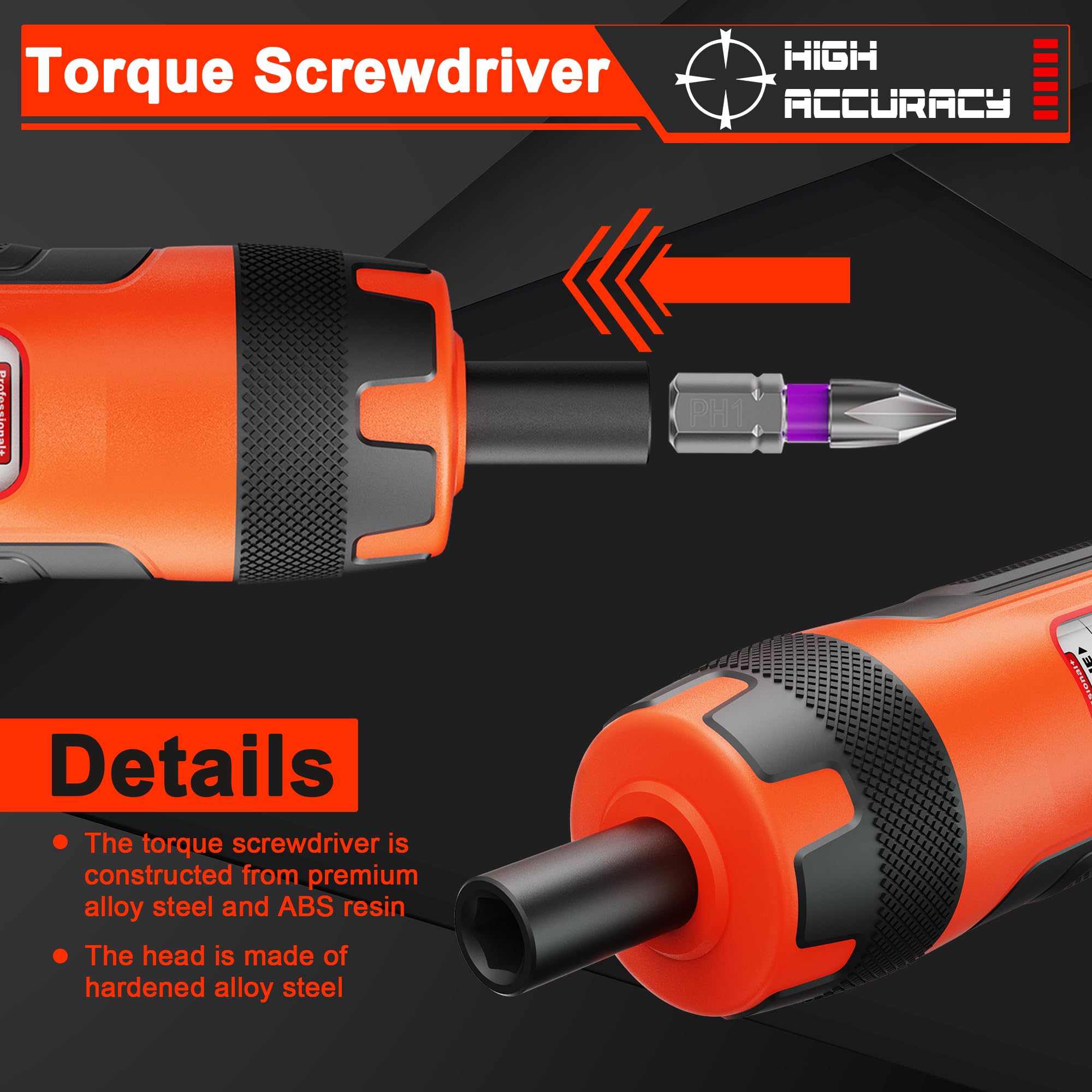 Amazon | Aiourx トルクドライバーセット 1/4インチドライブ 2-22