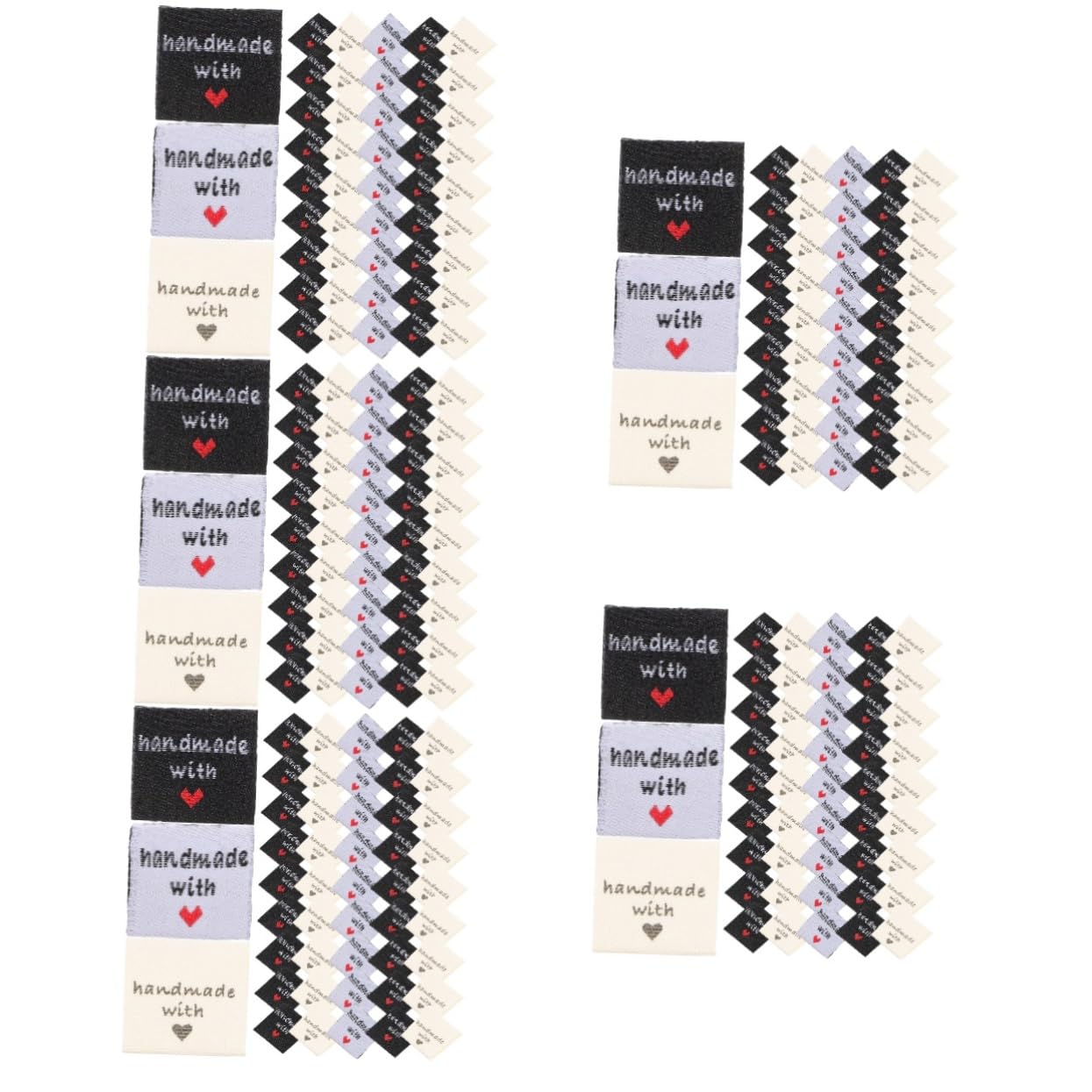 SHINEOFI 750pièces Étiquettes De Col Pour Vêtements Étiquettes Décoratives De Couture Diy Pour Jeans Chapeaux Et Accessoires De Mode De Chaque Couleur