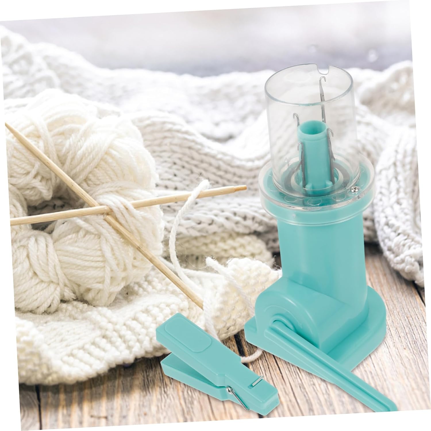 Hand Operated Knitting Machine for DIY Projects Mini Knitting Tool Color Options for Craft Lovers