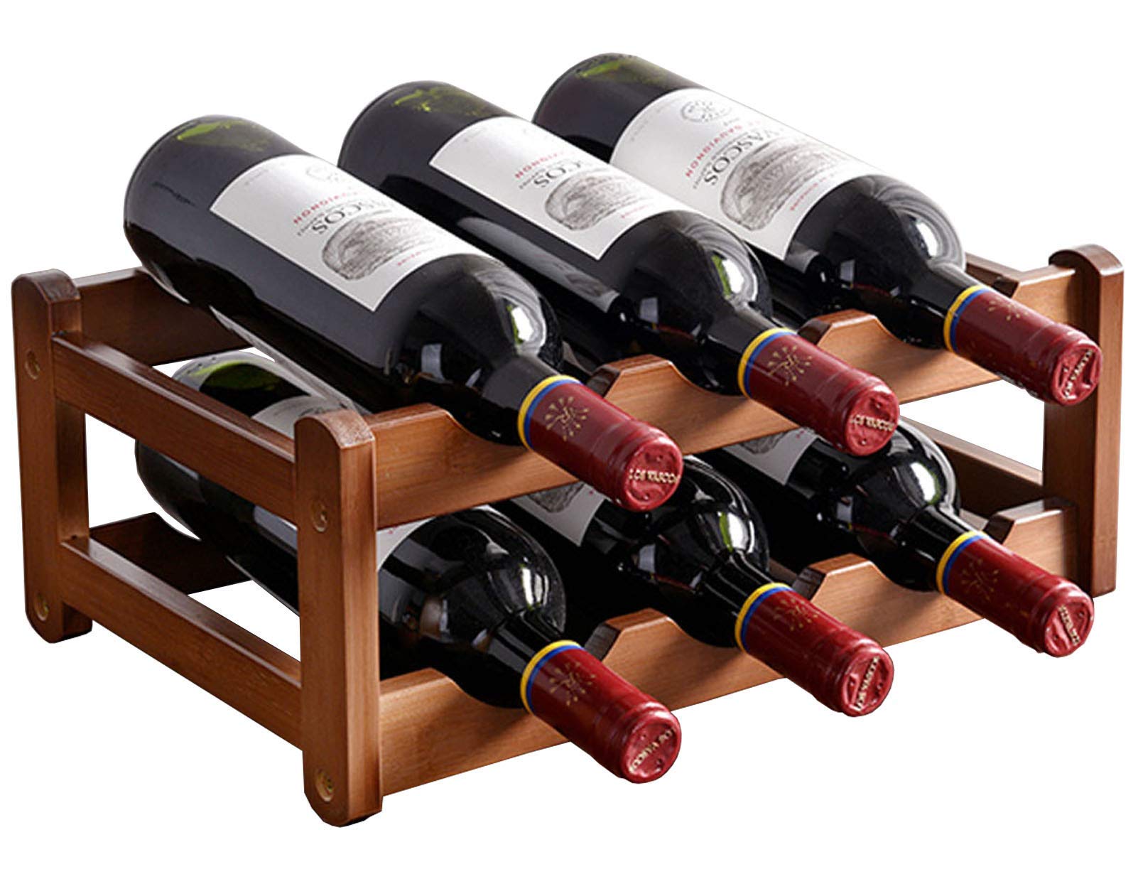 Décoration pour la maison élégante avec casier à vin en bois noble