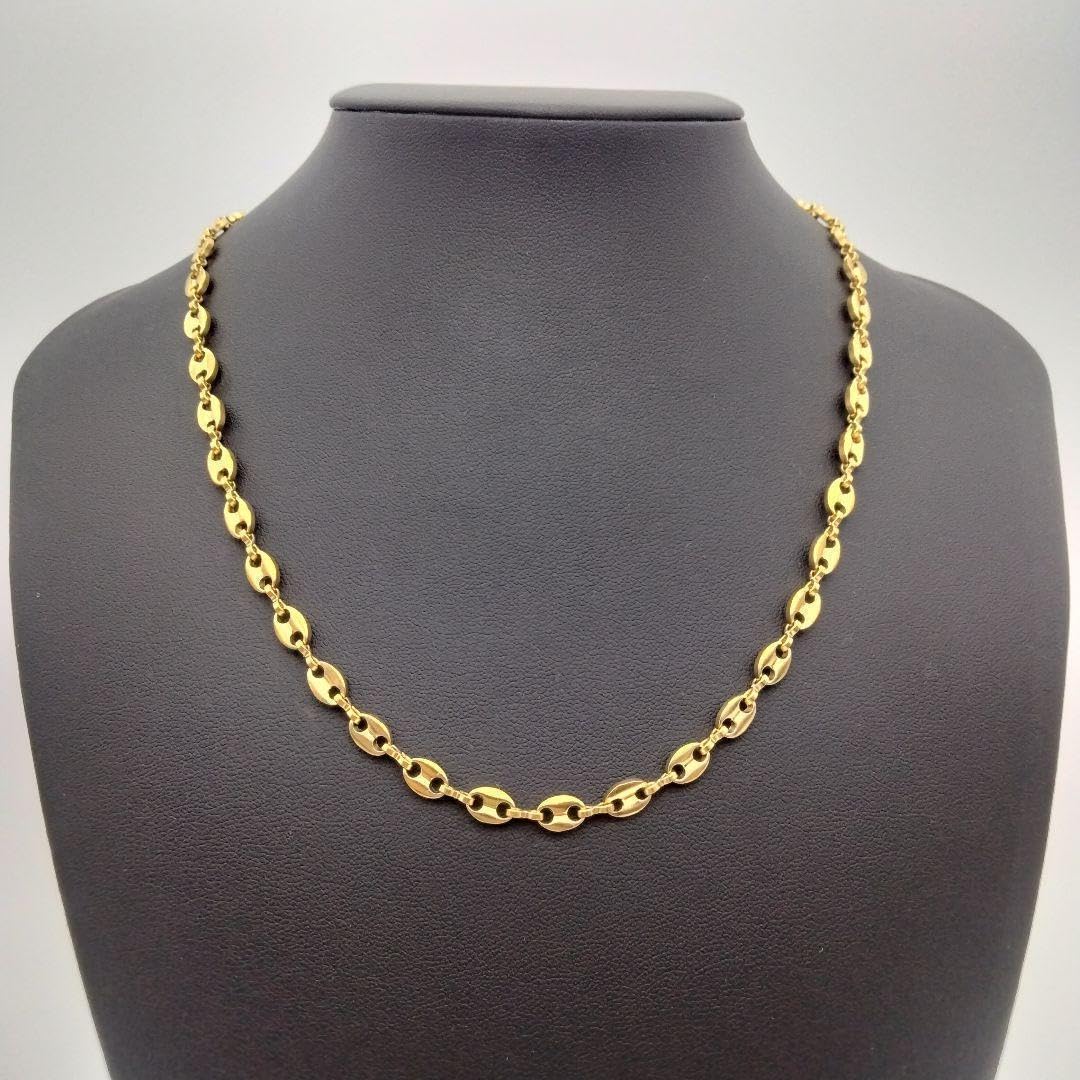 Amazon.co.jp: K18刻印 レディース ゴールド シンプル ネックレス 18K 