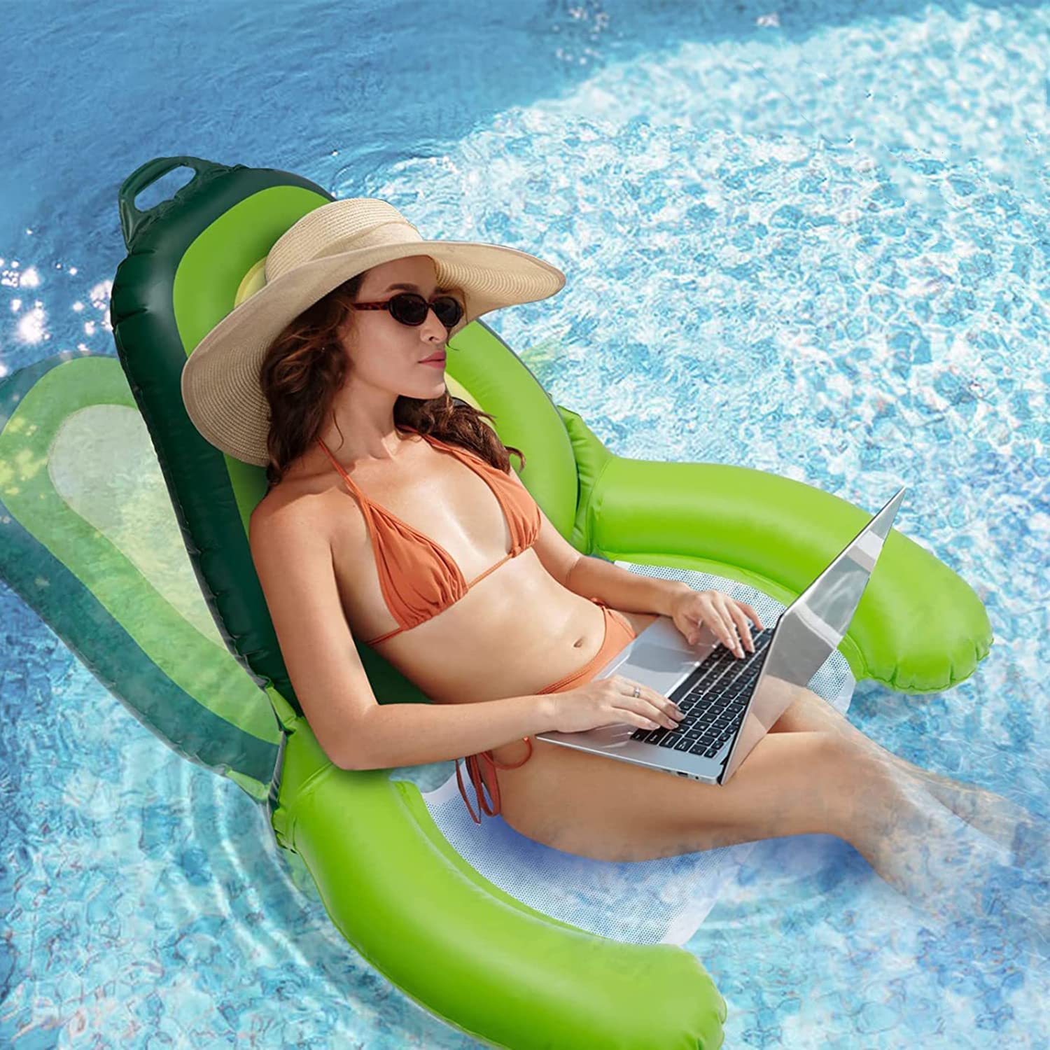 Amaca gonfiabile per acqua, Piscina Materassino gonfiabile Estate Amaca da letto per piscina Festa Giocattolo per Bambini Adulti Vacanza