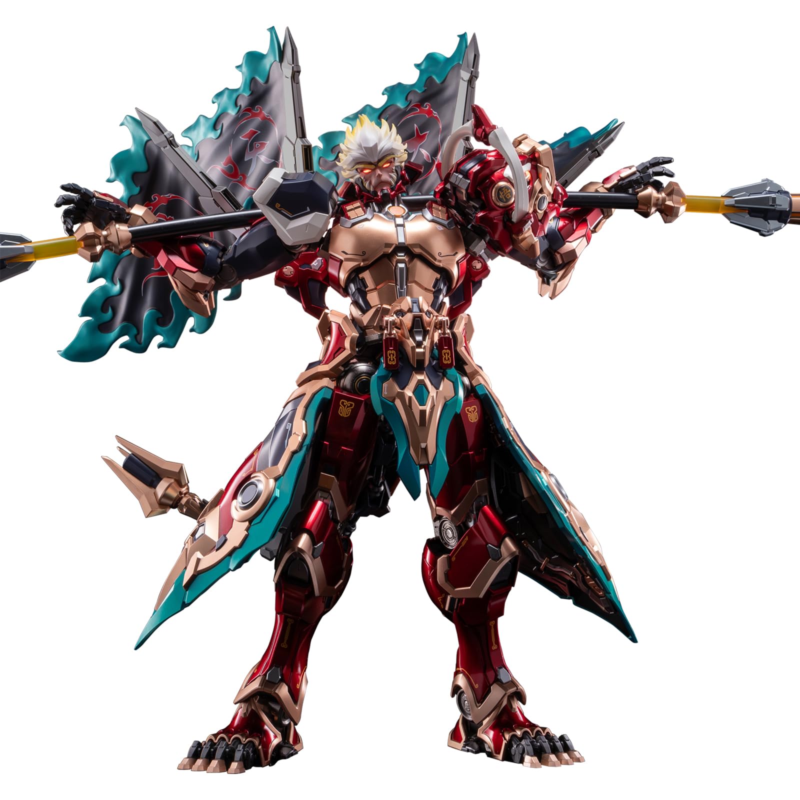 GWTCTOY Moshow Mecha Assembly Free Mech Action Figure, Monkey Sun, Alloy Joints, 23cm Collectible Mecha Action Figures Kits