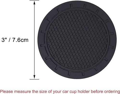 Miniatura 2 de Wisdompro - Posavasos para automóvil, paquete de 4 posavasos de PVC para automóvil, antideslizantes, accesorios para el interior del vehículo,