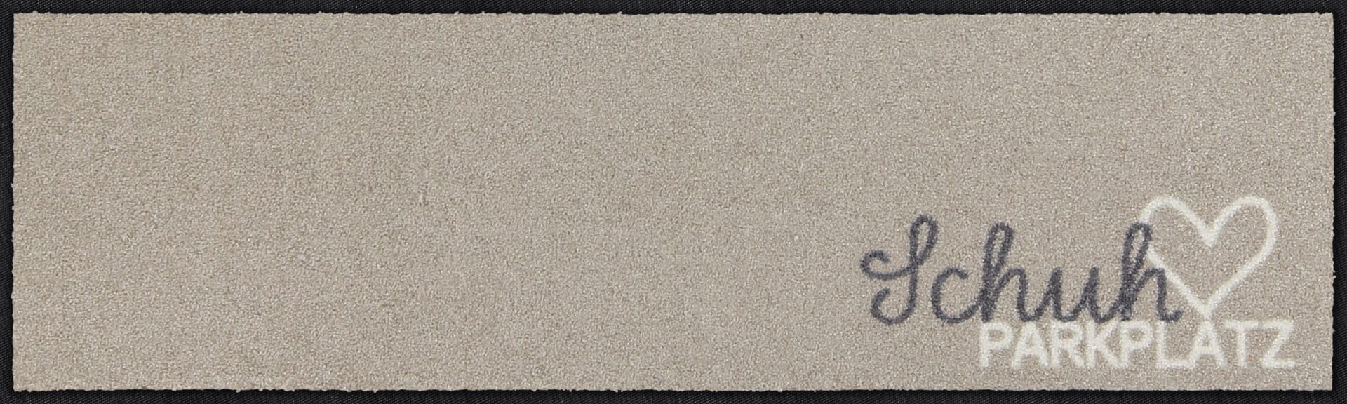 Salonloewe Minimatte Schuhparkplatz pur Taupe I Schmutzfangmatte & Fußabtreter für Innen 30 x 100 cm
