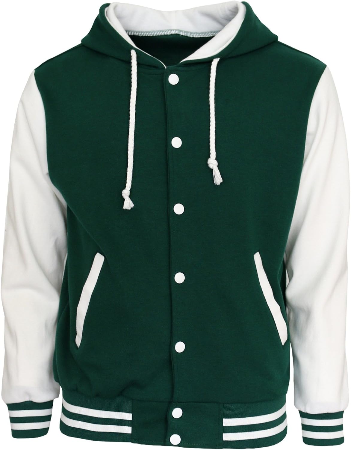 BCPOLO Hoodie Baseball Jacket Varsity Baseball Jacket Cotton Letterman Jacket at  Men’s Clothing store