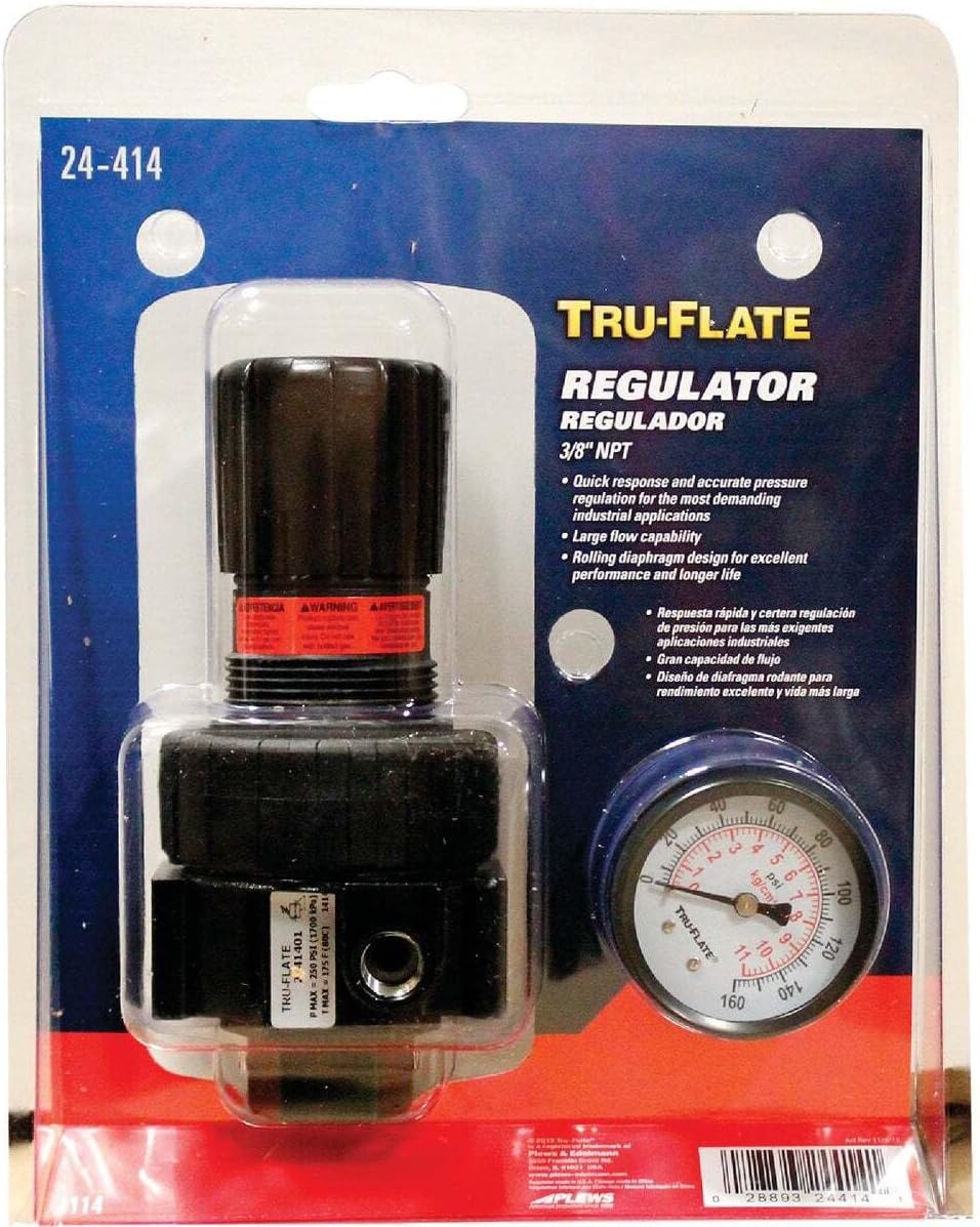 REGULATOR W/GAUGE 125PSI