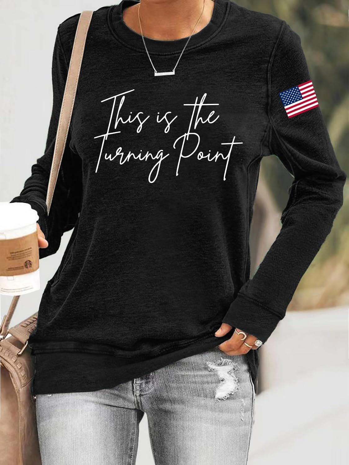 Charlie Kirk Sweatshirt Women, Charlie Kirk Freedom Shirt Long Sleeves - Image 2