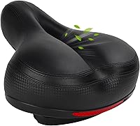 Vista 1 de TONBUX Comfortable Bike Seat for Men Women with Dual Shock Absorbers, Memory Foam Bicycle Seat with Waterproof Cover, Padded Bike Saddle for