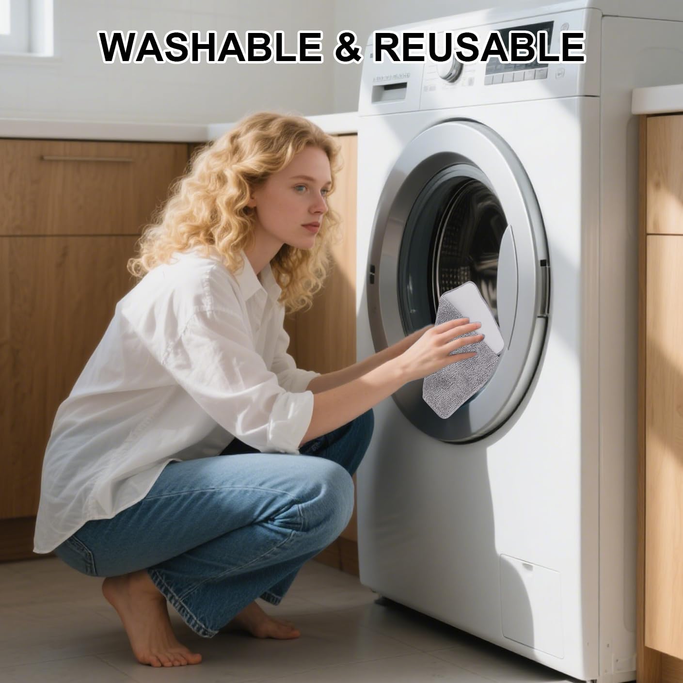 Microfiber Steam Mop Pads Compatible with LABIGO &ScrubWiz Series Steam Mop