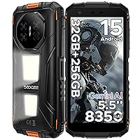 DOOGEE Fire3 Max Rugged Smartphone Android 15, Doppie Luci Campeggio