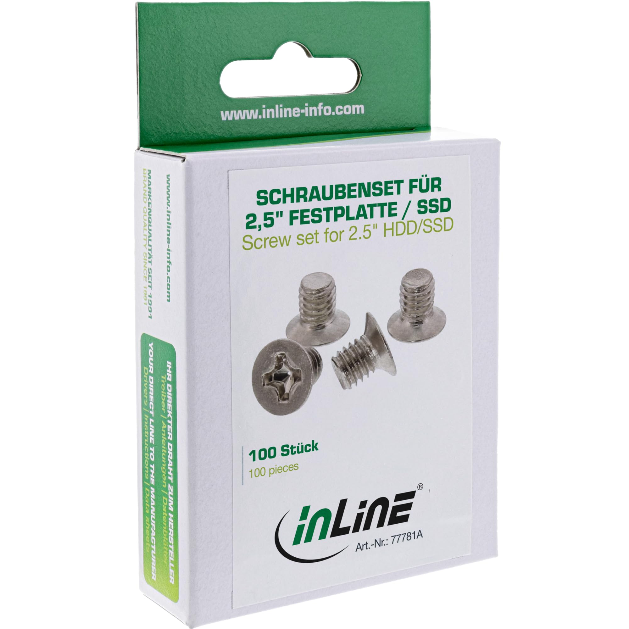 InLine 77781A Vite M3 3mm 100pezzo(i) giravite e bullone