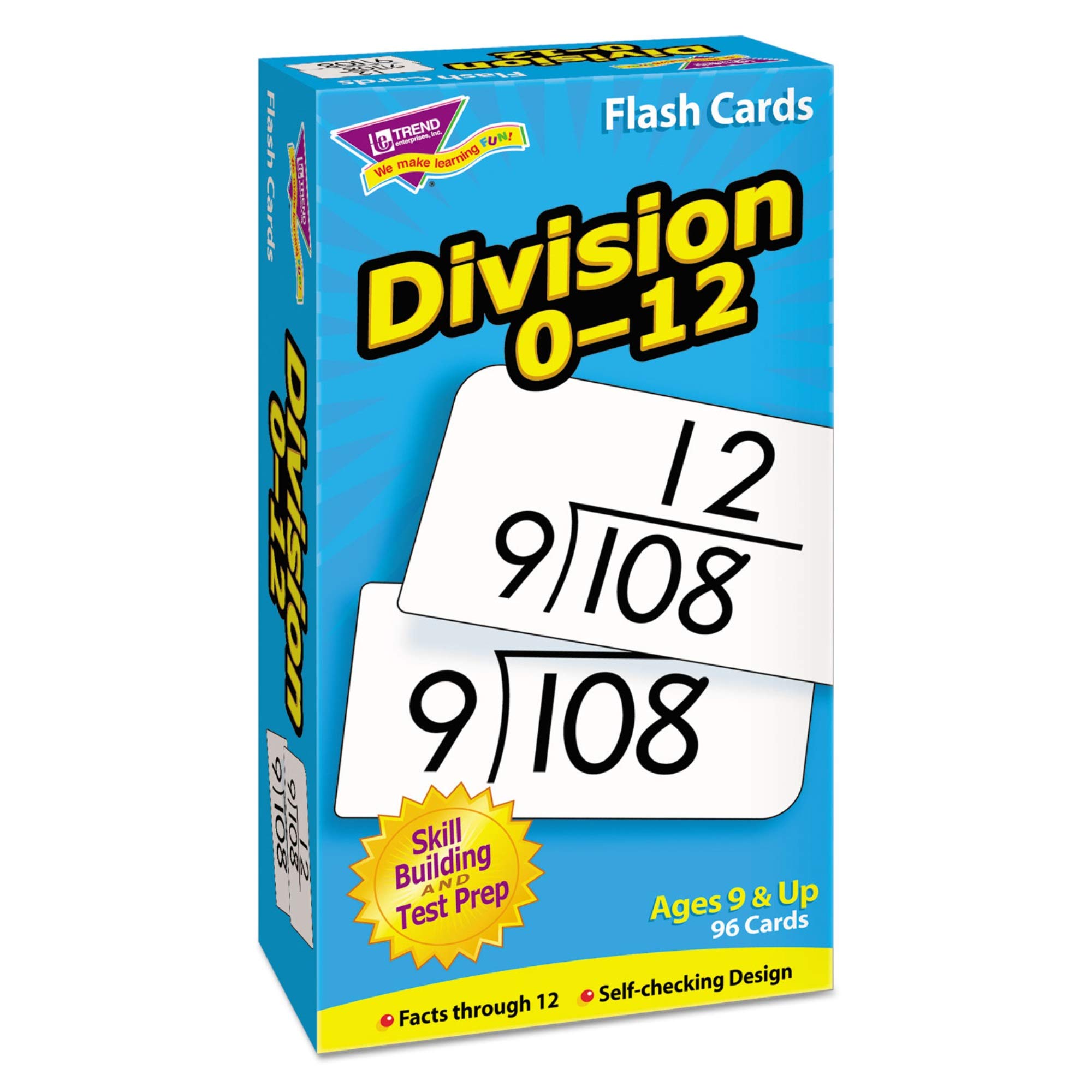 TREND Skill Drill Flash Cards, 3 x 6, Division