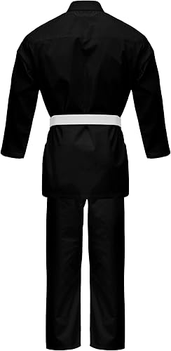 Miniatura 4 de Ultimate - Uniforme de karate de peso medio para niños y adultos, unisex, juego completo con cinturón blanco gratis