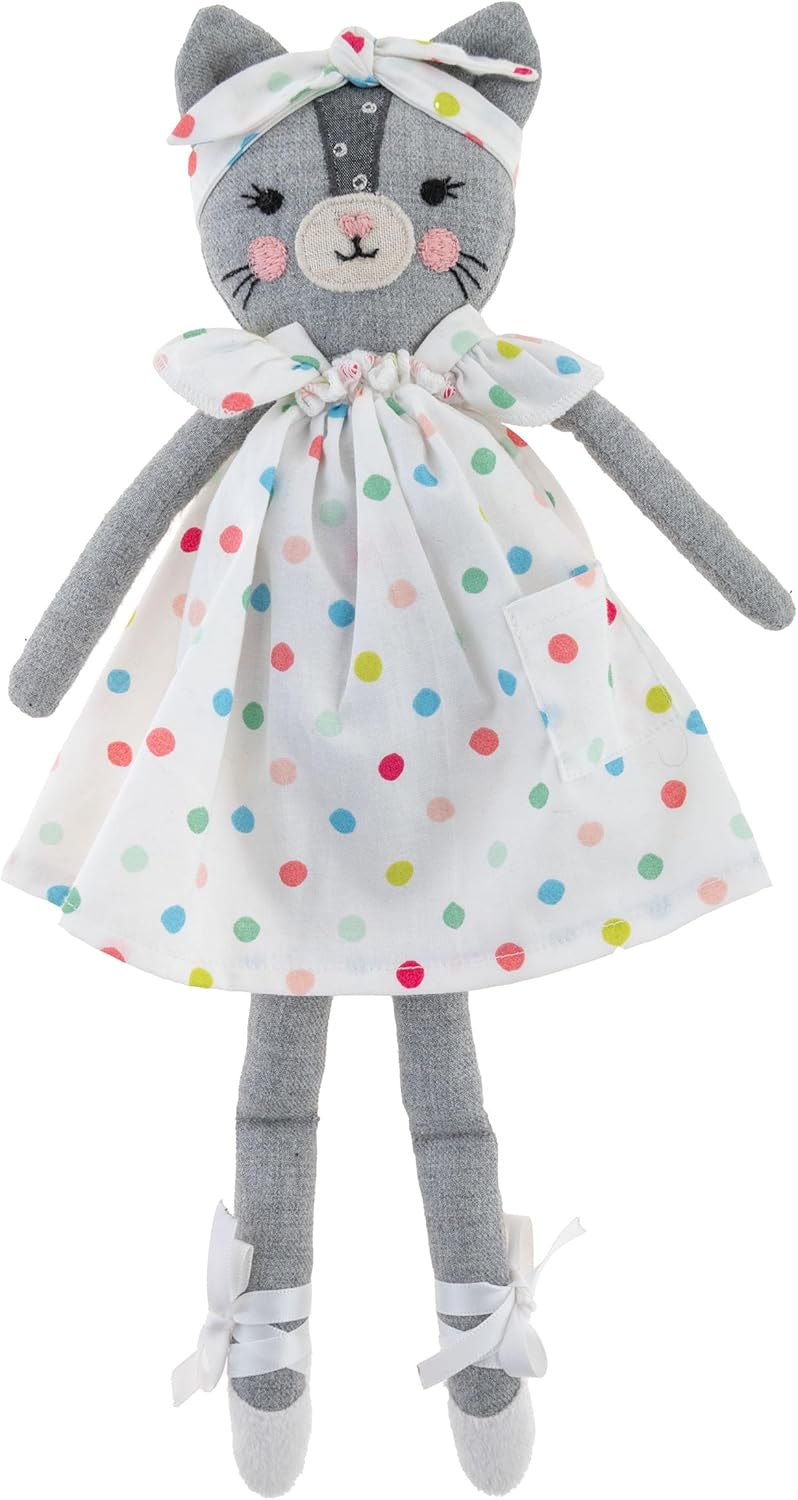 Stephen Joseph, Tiny Dancers Stuffed Doll for Child or Toddler, Toy Room or Kids Bedroom Decor, Fancy Friends Stuffed Animals for Girls & Boys, Gerald Giraffe