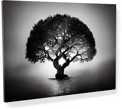 Sense Canvas Blooming Tree 11 - Lienzo decorativo para decoración del hogar, póster grande de 40 x 30 pulgadas, 0.75 pulgadas